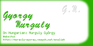 gyorgy murguly business card